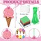 24‑Pack DIY Ice Cream Tissue Paper Craft Kit | Make Your Own Hanging Ornaments for Summer Party Favors, Home Decor & School Activities